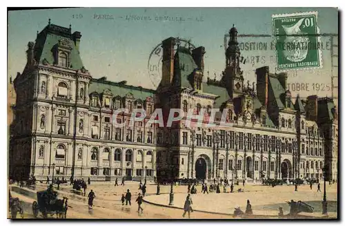 Cartes postales Paris l'hotel de Ville