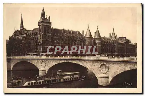 Ansichtskarte AK Les Petits Tableaux de Paris la Conciergerie la Tour de l'Horloge et le Pont au Change