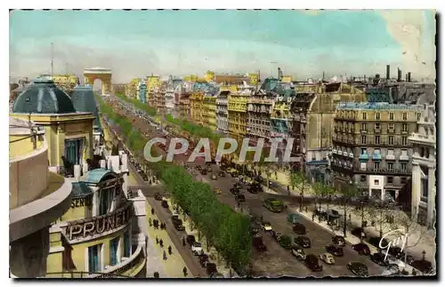 Ansichtskarte AK Paris et ses Merveilles Avenue des Champs Elysees vue generale