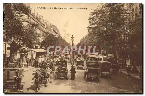 Cartes postales Paris le Boulevard Montmartre