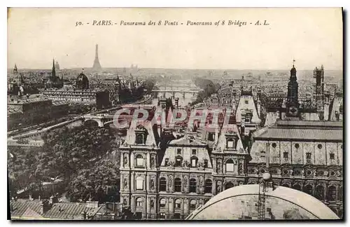 Cartes postales Paris Panorama des 8 Ponts