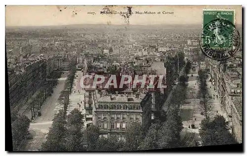 Cartes postales Paris Avenues Mac Mahon et Carnot