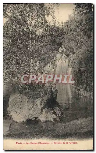 Ansichtskarte AK Paris les Buttes Chaumont Riviere de la Grotte