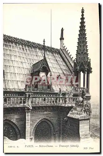 Ansichtskarte AK Paris Notre Dame Transept detail