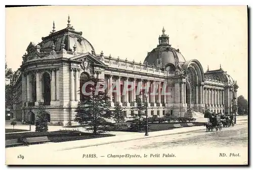 Ansichtskarte AK Paris Champs Elysees le Petit Palais