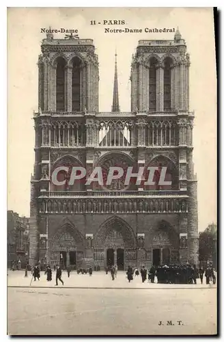 Cartes postales Paris Notre Dame Cathedrale