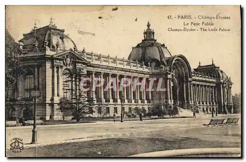 Ansichtskarte AK Paris Champs Elysees le Petit Palais