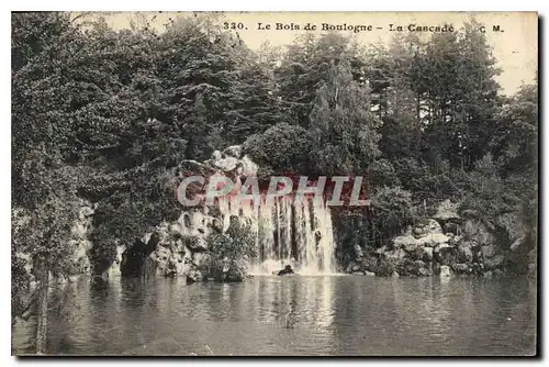 Ansichtskarte AK Le Bois de Boulogne la Cascade