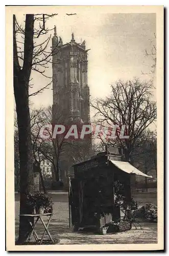 Ansichtskarte AK Paris en Flanant Marchande de Fleurs Place du Chatelet la Tour St Jacques