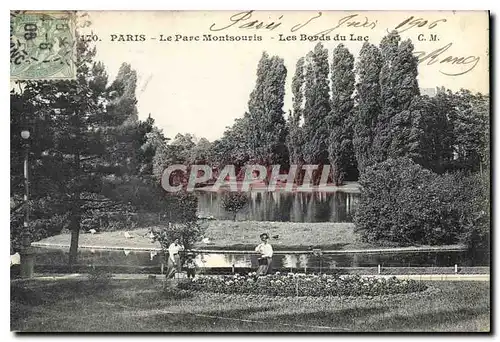 Cartes postales Paris le Parc Montsouris les Bords du Lac