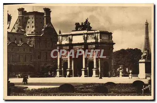 Ansichtskarte AK Paris en Flanant Place du Carrousel