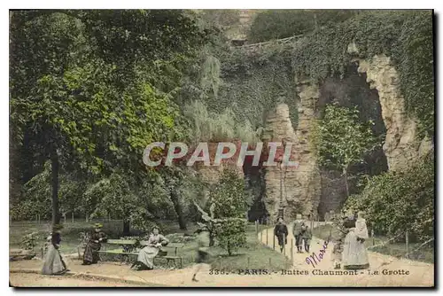 Cartes postales Paris Buttes Chaumont la Grotte