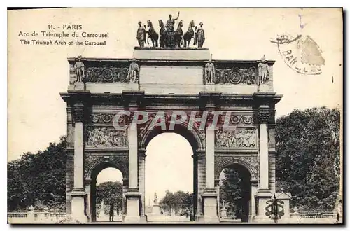 Cartes postales Paris Arc de Triomphe du Carrousel