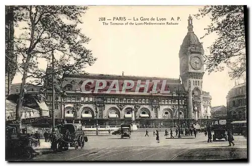 Cartes postales Paris la Gare de Lyon