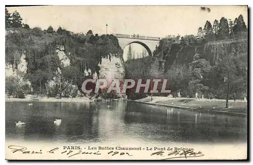 Cartes postales Paris les Buttes Chaumont le Pont de Briques