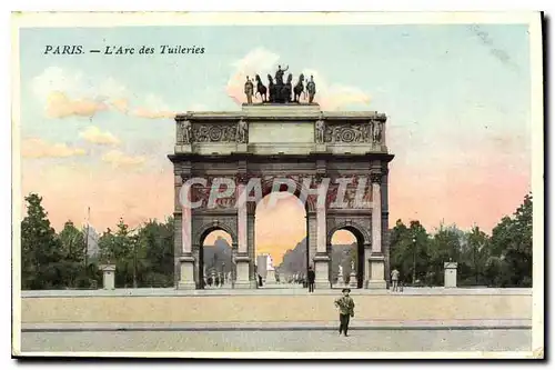 Cartes postales Paris l'Arc des Tuileries