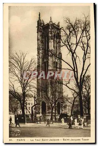 Cartes postales Paris La Tour Saint Jacques