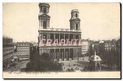 Ansichtskarte AK Paris Saint Sulpice et la Place