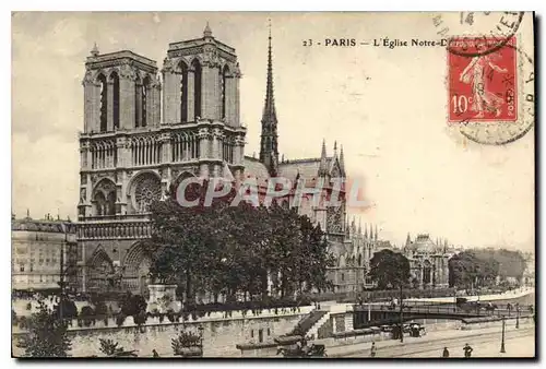 Cartes postales Paris L'Eglise Notre Dame