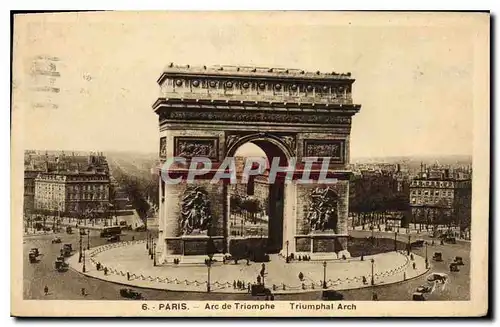 Cartes postales Paris Arc de Triomphe