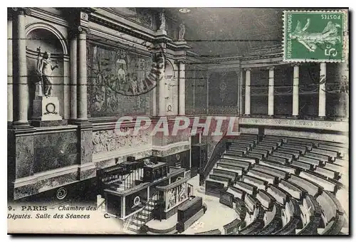 Cartes postales Paris Chambre des Deputes Salle des Seances