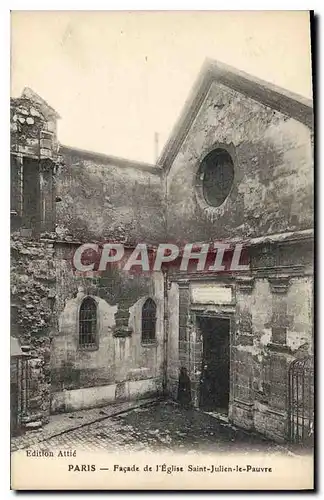 Ansichtskarte AK Paris Facade de l'Eglise Saint Julien le Pauvre