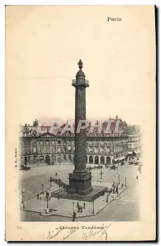 Cartes postales Paris Colonne Vendome