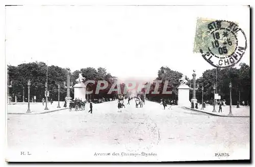 Cartes postales Paris Avenue des Chapms Elysees