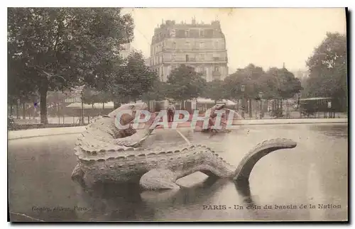 Cartes postales Paris Un coin du bassin de la Nation