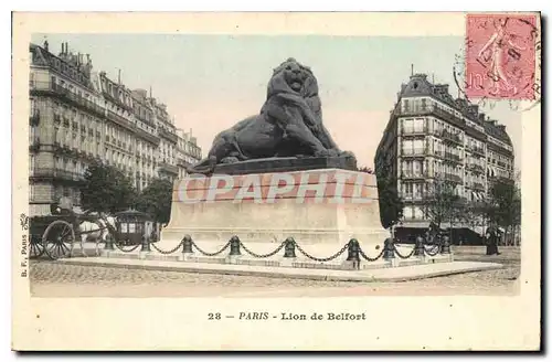 Cartes postales Paris Lion de Belfort