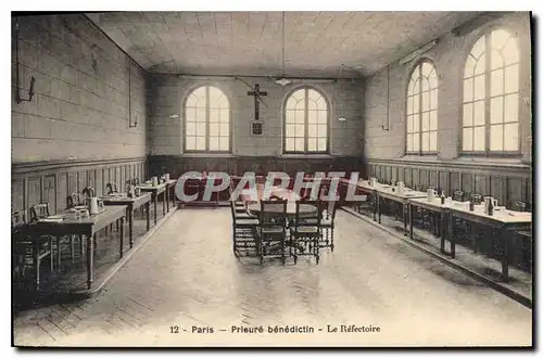 Cartes postales Paris Prieure benedictin Le Refectoire