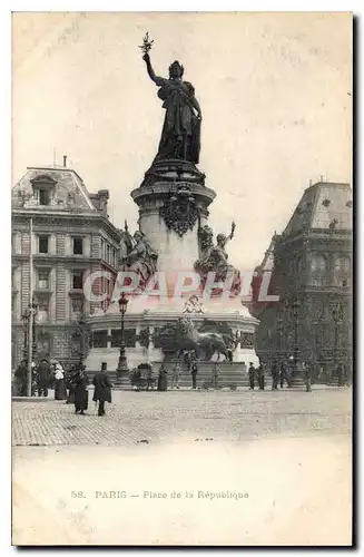 Cartes postales Paris Place de la Republique