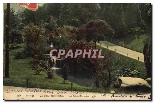 Cartes postales Paris Le Parc Montsouris La Cascade