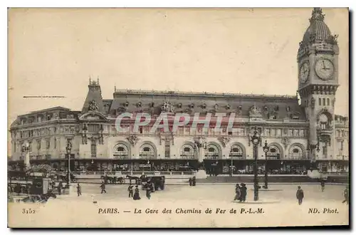 Cartes postales Paris La Gare des Chemins de Fer de P L M