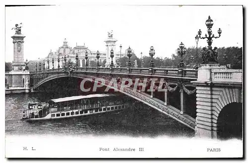 Cartes postales Paris Pont Alexandre III