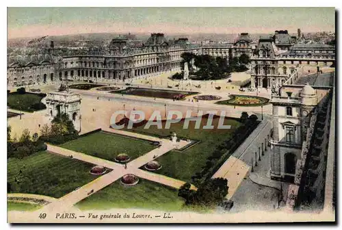 Ansichtskarte AK Paris Vue generale du Louvre