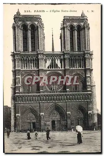 Cartes postales Paris L'Eglise Notre Dame