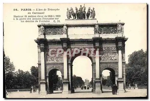 Cartes postales Paris L'Arc de Triomphe du Carrousel