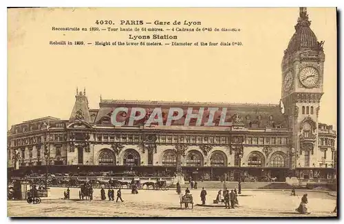 Cartes postales Paris Gare de Lyon