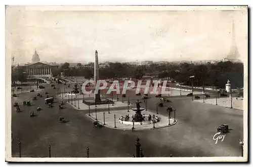 Ansichtskarte AK Paris Place de la Concorde Tour Eiffel