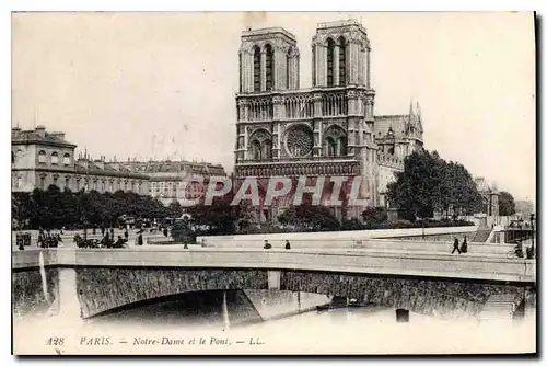 Ansichtskarte AK Paris Notre Dame et le Pont