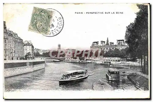 Cartes postales Paris Perspective sur La Seine