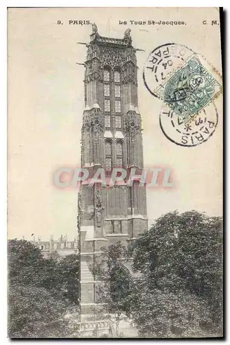 Cartes postales Paris La Tour St Jacques