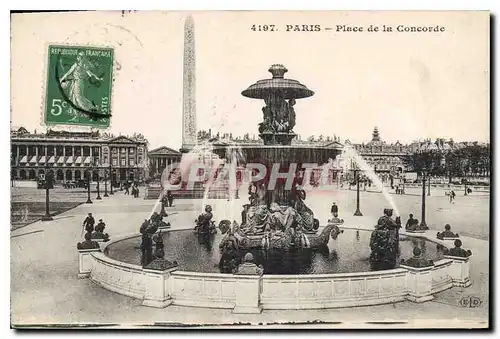 Cartes postales Paris Place de la Concorde