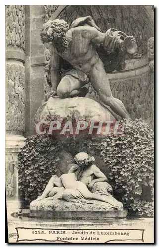 Cartes postales Paris Jardin du Luxembourg Fontaine Medicis