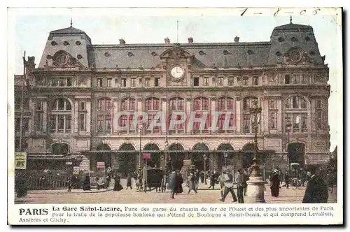 Cartes postales Paris La Gare Saint Lazare