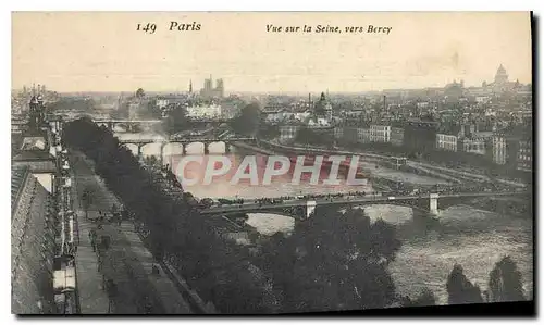 Ansichtskarte AK Paris Vue sur la Seine vers Bercy