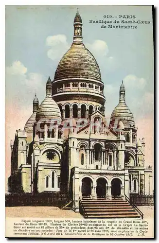 Cartes postales Paris Basilique du Sacre Coeur de Montmartre