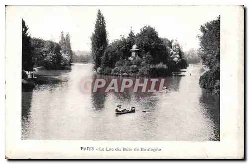 Cartes postales Paris Le Lac du Bois de Boulogne