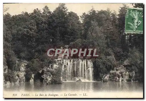 Ansichtskarte AK Paris Le Bois de Boulogne La Cascade